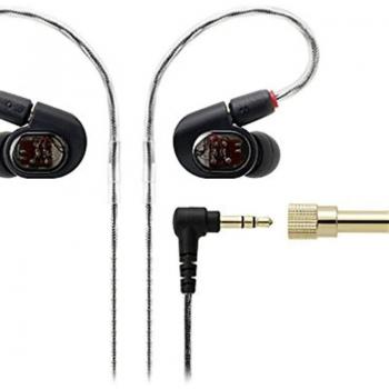 Audio-Technica ATH-E70 Professional Wired Monitor Earphones for Gaming and Recording