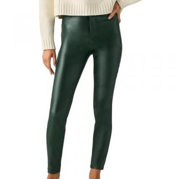 Leggings Vaqueros Engomados Ysabel Mora - Tejido Verde Botella