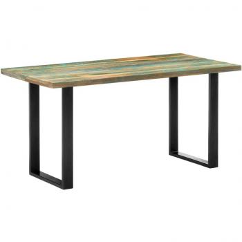 Reclaimed Wood Dining Table 63x31.5x29.5 - Solid Construction
