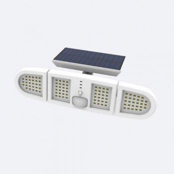 Foco Proyector LED Solar 5W IP65 con Sensor de Movimiento PIR y Crepuscular Blanco Frío 6000K - 6500K
