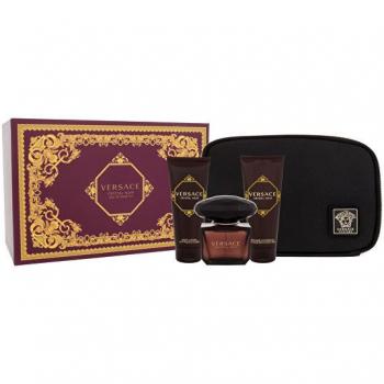 Versace Crystal Noir Women's Fragrance Gift Set - 90ml EDT, 100ml Body Lotion, 100ml Shower Gel, Travel Bag