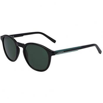 Lacoste L916S Unisex Black Round Full-Rim Sunglasses