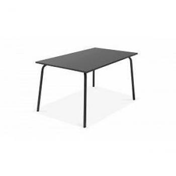Mesa de jardín Oviala de acero gris