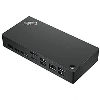 Lenovo ThinkPad Universal USB-C Dock (40AY0090UK) - Base para portátil y replicador de puertos, Alámbrico, USB 3.2 Gen 1 (3.1 Gen 1) Type