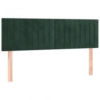 Cabecero con LED de terciopelo gris oscuro 144x5x78/88 cm