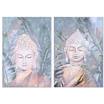 Cuadro DKD Home Decor Oriental 80 x 2,8 x 120 cm (2 Unidades) Estándar