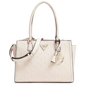 Guess Lyra Society Satchel Stone