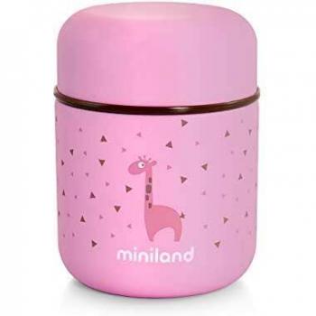 Miniland - Termo papillero para sólidos de 280ml. Rosa.