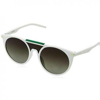 Polaroid Unisex Polarized White Acetate Sunglasses PLD 6022/S VK6/LB