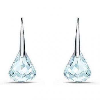 Swarovski Pendientes Spirit, turquesa, Baño de rodio