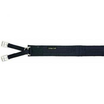 Cottage Craft Humane Airflow - Cincha de polo y hípica, tamaño 180 cm, color negro