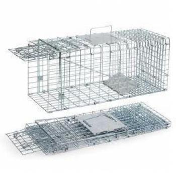 Jaula trampa plegable grande con 1 puerta