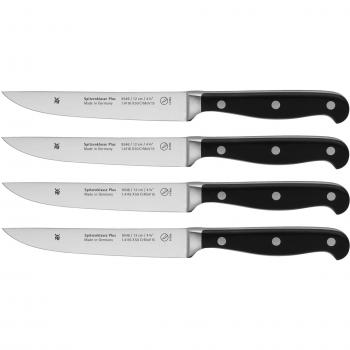 Juego de 4 cuchillos para carne WMF Spitzenklasse Plus, acero especial forjado, 22 cm, fabricado en Alemania