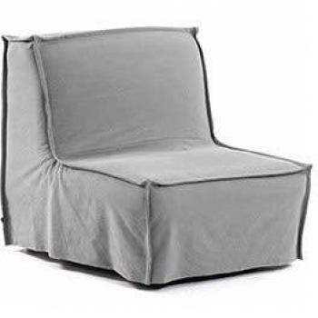 Kave Home - Sillón Cama Lyanna 90 cm Gris