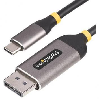 StarTech.com 10ft (3m) USB-C to DisplayPort Adapter Cable, 8K 60Hz, 4K 144Hz, HDR10, USB Type-C to DP 1.4 Video Converter Cable, USB4