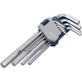 Juego de Llaves Allen Ferrestock 1,5 - 2 - 2,5 - 3 - 4 - 5 - 6 - 8 - 10 mm (9 piezas)