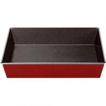 imf Bandeja Horno, Acero, Rojo, 36 x 27 x 6 cm