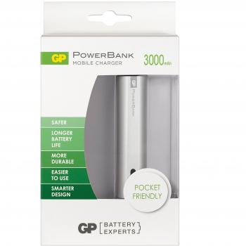 GP - Portable Powerbank Fn03M Plata 3000 Mah