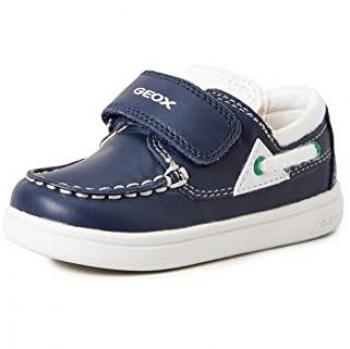 Zapatos Geox Djrock Niño Pequeño Mocasines Azul Marino/Blanco 25 EU