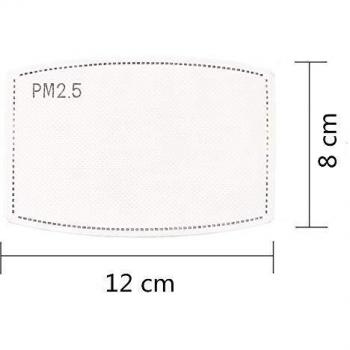 Eaglcter Filtros de carbón activado PM2.5, filtro de carbón activo protector de 5 capas, filtro de respiración reemplazable