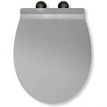 Asiento de inodoro inteligente Croydex Sensori Soft Close con liberación rápida, termoestable, blanco, 40 x 35 x 5 cm - Gabinete de baño giratorio Slimline Ottawa, almacenamiento pivotante 120 x
