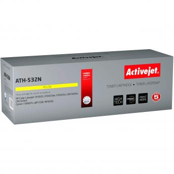 Tóner Compatible Activejet ATH-532N Amarillo - Alta Calidad, Tóner láser, color amarillo, alta calidad de impresión, compatible con impresoras que utilizan el modelo ATH-532N