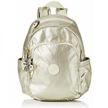 Kipling Delia Mini, Mochila para Mujer, Dorado