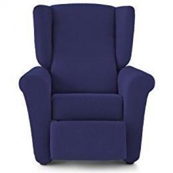 Eiffel Textile Rennes Funda Sofá Algodón Azul 55 x 195 x 2 cm Sillón Relax