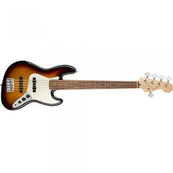 Fender Player Jazz Bass V 5-String Electric Bass Guitar, Passive, 3-Tone Sunburst, Single Coil Pickups