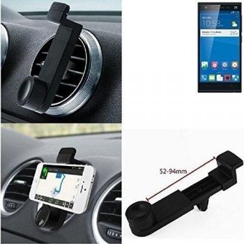 Titular Smartphone para el coche para ZTE Star 2. Parrilla del coche montaje del sostenedor del coche para el teléfono inteligente. De aplicación universal. Negro. Fácil de instalar, sujeción segura. Utilizar el teléfono como un dispositivo de navega