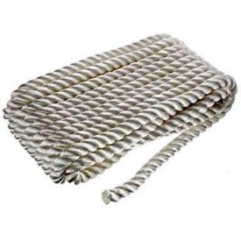 Seachoice 50-42641 Cabo amarre nylon, 3 filamentos, color blanco, 19 mm x 10,7 m
