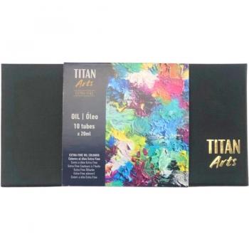 SET DE PINTURA AL ÓLEO TITAN EXTRAFINO EN TUBOS DE 20 ML (PACK DE 10)