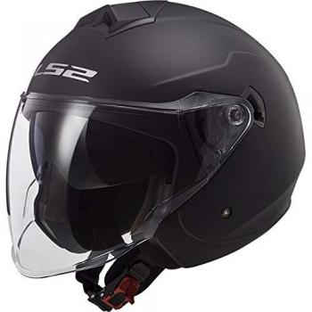 LS2 Twister II Casco de Moto, Hombre, Negro, XL