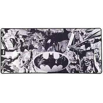 Subsonic Batman - Alfombrilla de ratón antideslizante XXL 90 mms x 40 mms con acabado de cuentas - Licencia oficial de la comisión DC