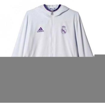 adidas Real Madrid Cf Pre - Sudadera para hombre, color blanco / morado, talla XS