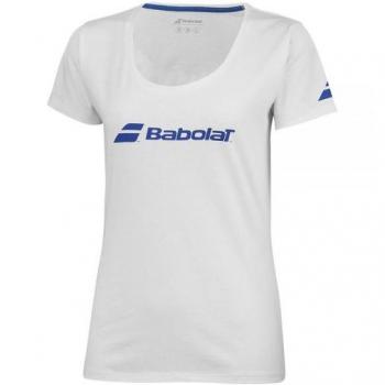 Camiseta Babolat Exs Tee Blanco Mujer - Ropa de Padel para Mujer, Manga Corta, Color Blanco