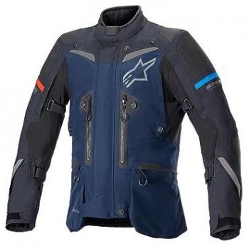 Alpinestars Chaqueta Boulder Gore-Tex® Azul-Negro, chaqueta textil para moto, impermeable, transpirable, con membrana Gore-Tex®, diseño en colores azul y negro, talla L