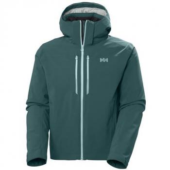 Helly Hansen Men's Alpha Lifaloft RECCO Lightweight Ski Jacket Emerald Green XL