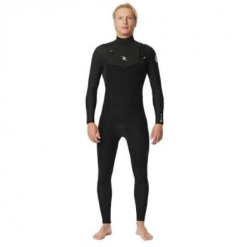Rip Curl Dawn Patrol 4/3mm GBS Chest Zip Wetsuit Negro
