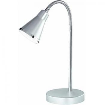 Lámpara de Escritorio LED Flexible de Aluminio 47cm 3,8W Titanio Arras Trio