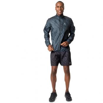 Chaqueta Cortavientos Odlo Zeroweight Print, ligera, transpirable, con estampado, ideal para actividades al aire libre y deportes