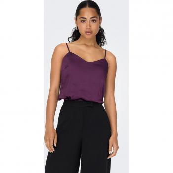 Top de tirantes satinado de mujer Only