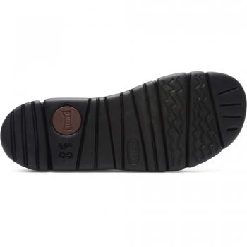 Camper Oruga Women's Flat Sandals - Black & Green, Size 38, Cotton Fabric