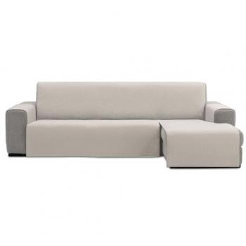 Funda Sofá Chaise Longue Acolchada 280 cm Color Crudo Modelo Ramos