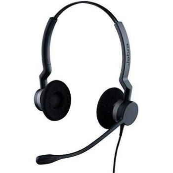 Jabra Biz 2300 - Auriculares estéreo con Cable USB-C UC - Certificados para Comunicaciones Unificadas - con cancelación de Ruido y Unidad de Control de Llamadas para softphones