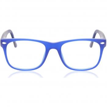 Square Full Rim Plastic Kids' Prescription Glasses - Blue - Size 47 - Blue Light Block Available - SmartBuy Kids