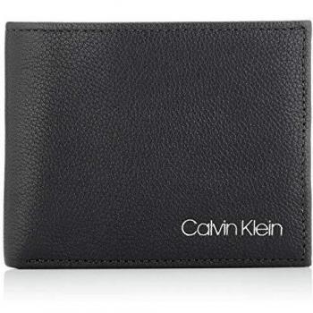 CALVIN KLEIN Bifold 6CC W/Bill, Accesorio Billetera de Viaje para Hombre, Black, One Size