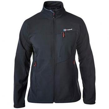 Berghaus Ghlas Softshell Jacket Chaqueta, Uomo, Black/Black, S