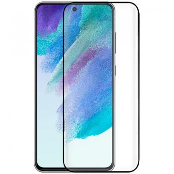 Cool-Protector de Pantalla Cristal Templado Full 3D Negro para Samsung Galaxy S21 FE G990B
