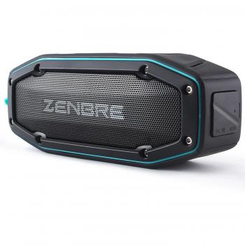 Altavoces Bluetooth, ZENBRE D6 2x5W Altavoces Portátiles Inalámbricos V4.1 con IPX6 Impermeable, 18 Horas de Reproducción, Sonido Súper Fuerte con Resonador de Graves